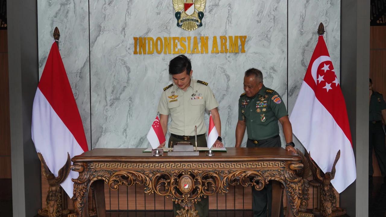 Dukung Stabilitas Kawasan, Wakasad Terima Kunjungan Chief of Staff-General Staff AD Singapura