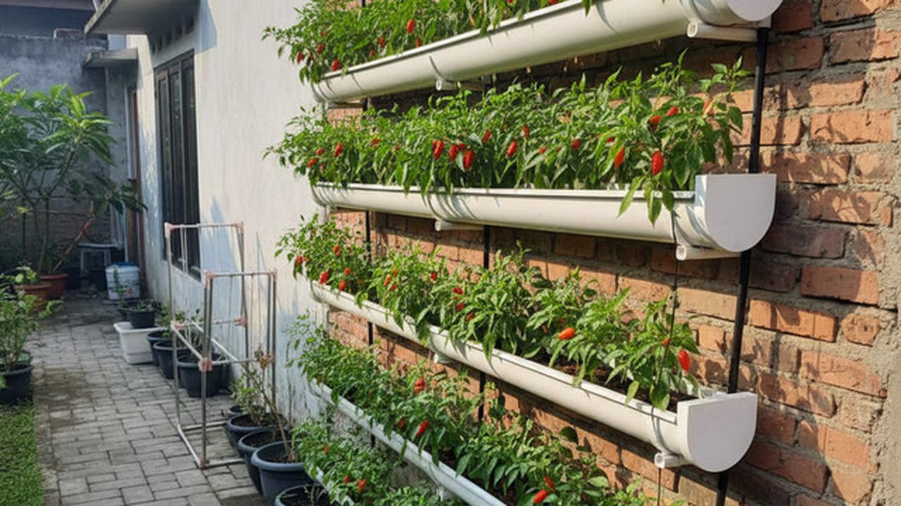 Model Kebun Cabai Rawit Sistem Vertikal, Solusi Inovatif untuk Lahan Terbatas