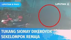 Kamera pengawas merekam aksi pengeroyokan yang melibatkan seorang pedagang siomay dan sekelompok remaja di Cipayung, Jakarta Timur. Selain dikeroyok, barang-barang korban juga dirampas, para pelaku melarikan diri.