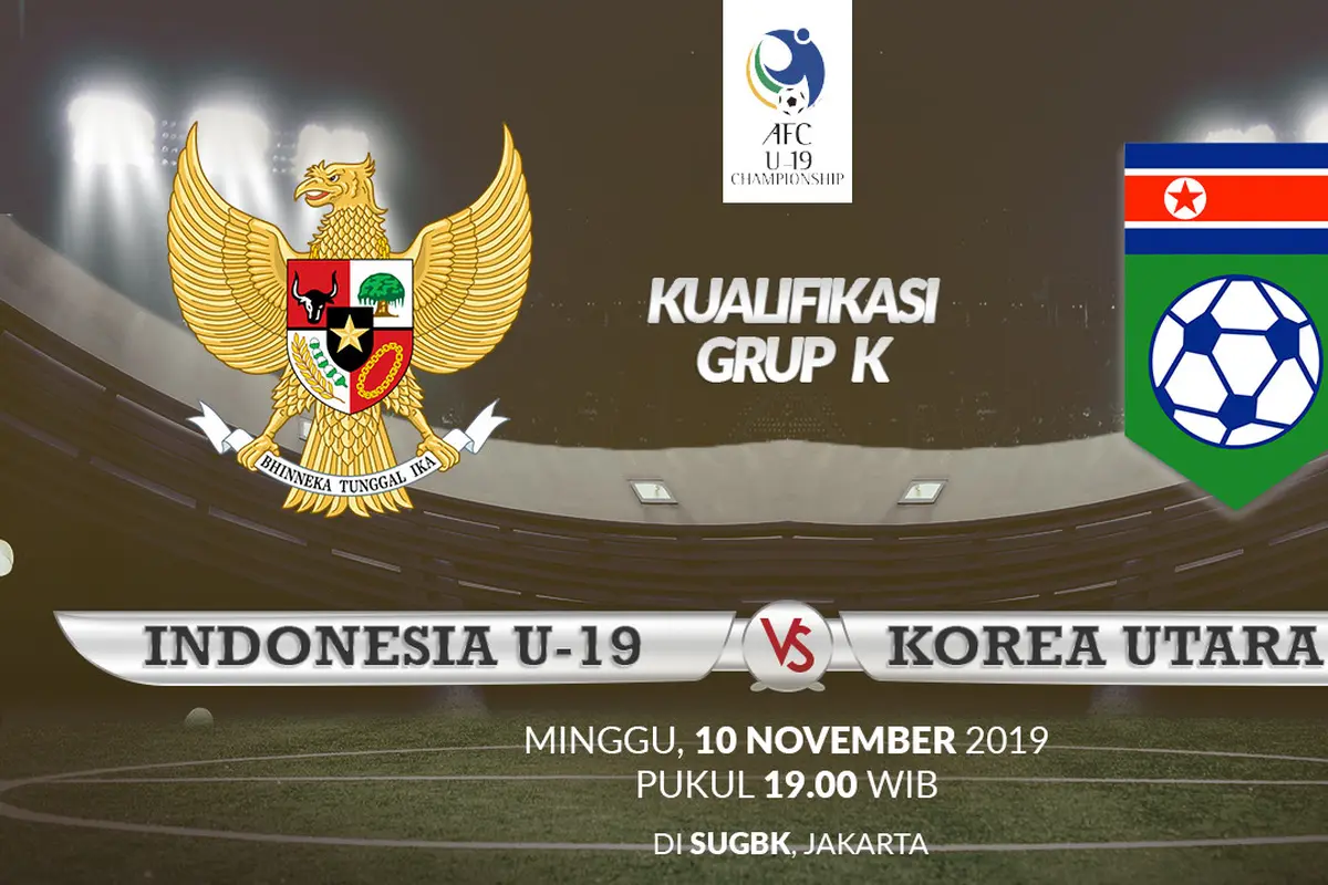 Indonesia U-19 vs Korea Utara U-19