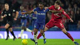 Hujan gol terjadi saat Chelsea menjamu Middlesbrough pada leg kedua semifinal Carabao Cup 2023/2024. The Blues menang telak 6-1 atas tim divisi dua tersebut. (AP Photo/Kin Cheung)
