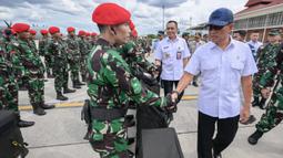 Bantuan tersebut senilai US$1 juta. (BAY ISMOYO/AFP)