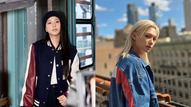 Jisoo Blackpink dan Felix Stray Kids hadiri acara Tommy Hilfiger (Instagram/@sooyaa__ dan @yong.lixx)