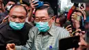 Soedomo merupakan Direktur Utama PT Santos Kaya Abadi Kopi Kapal Api diperiksa di Gedung Merah Putih KPK pada 22 Mei 2023. (Liputan6.com/Angga Yuniar)
