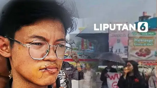 Mahasiswa Jahit Bibir di Tengah Kunjungan Prabowo ke Lampung