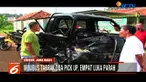 Seorang saksi mata menuturkan, usai kecelakaan, baik pengemudi dan dua penumpang di mobil bak terbuka sempat terjepit body kendaraan.