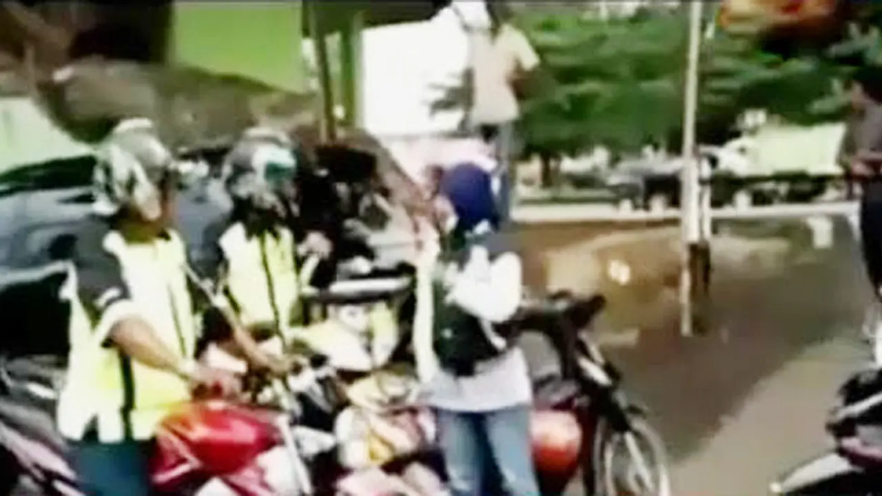 Bentrok Ojek Pangkalan dan Online Kembali Terjadi di Lampung