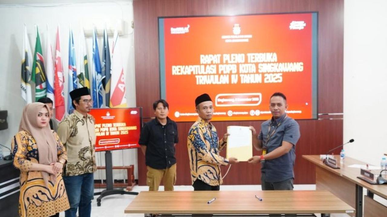 KPU Singkawang Tetapkan 176.701 Data Pemilih Berkelanjutan Singkawang Triwulan IV 2025