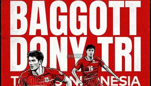 Elkan Baggott dan Dony Tri Pamungkas - Timnas Indonesia. (Bola.com/Gregah Nurikhsani)