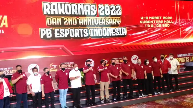 Rakornas Pengurus Besar Esports Indonesia (PBESI).