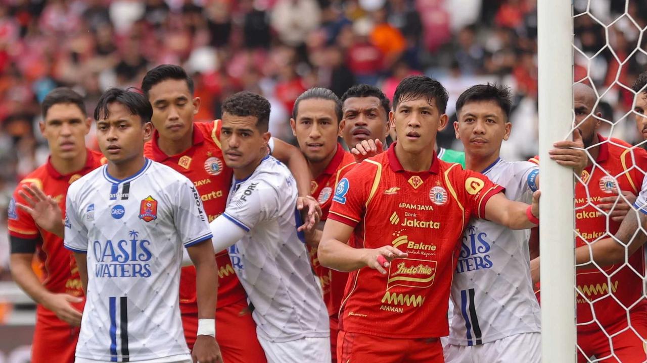 FOTO: Persija Jakarta Menang Dua Gol Tanpa Balas atas Persijap Jepara