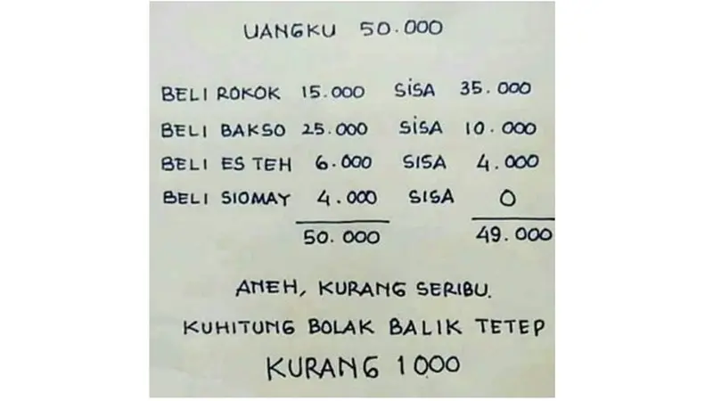 Soal Matematika Ini Bikin Heboh Netizen