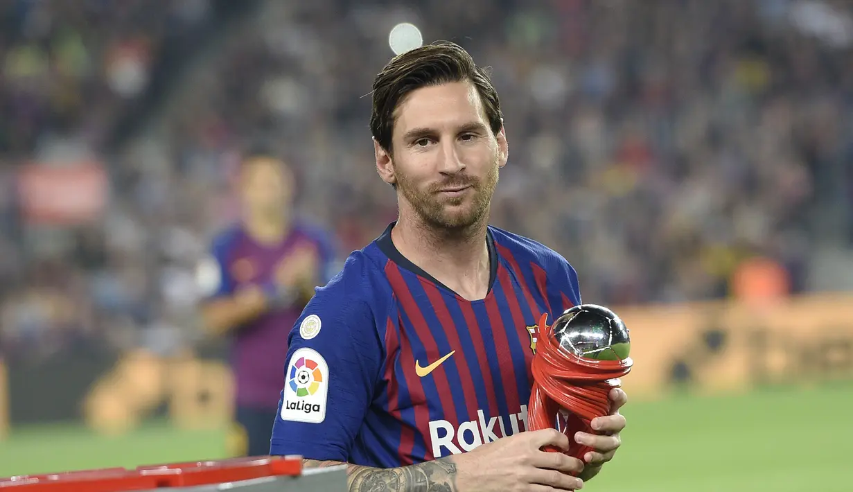 1. Lionel Messi (Barcelona) - 25 gol dan 11 assist (AFP/Lluis Gene)