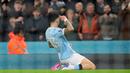 Tak hanya itu, Nico juga menjadi pencetak gol penentu kemenangan The Cityzens berkat umpan silang terukur Erling Haaland. (AP Photo/Jon Super)