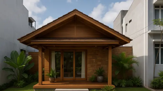 Gambar Rumah Ukuran 6x6 dengan Lahan Terbatas di Perkotaan