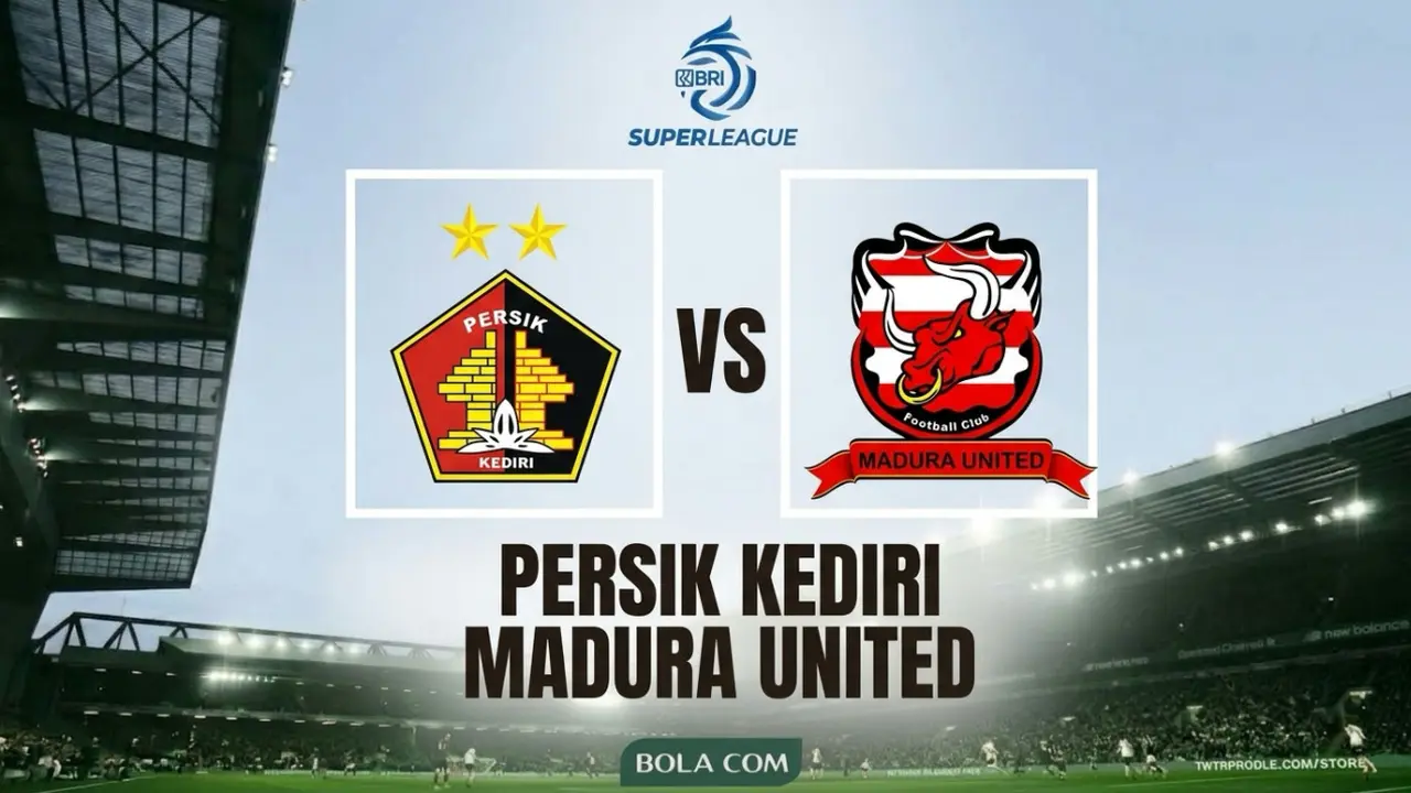 Ilustrasi Persik Kediri Vs Madura United
