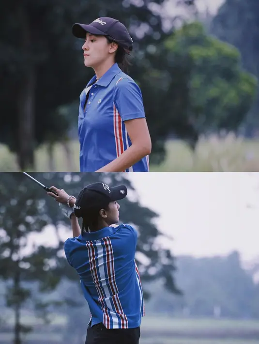 Potret Anya Geraldine saat bermain golf. Ia terlihat cukup menikmati dan senang saat bermain golf. Pesonanya pun selalu berhasil menarik perhatian netizen hingga banjir pujian. (Instagram/anyageraldine)