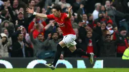 Gelandang bertahan asal Inggris, Owen Hargreaves yang telah pensiun pada Juli 2012 bersama Manchester City pernah didatangkan Manchester United pada awal musim 2007/2008 dari Bayern Munchen. MU harus merogoh kocek senilai 25 juta euro untuk mendatangkannya. Bertahan selama 4 musim, ia total bermain dalam 39 laga di semua kompetisi dengan torehan 2 gol dan 2 assist. (AFP/Paul Ellis)