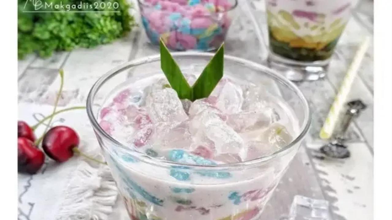 5. Resep Es Dawet Rainbow Lidah Buaya<br>