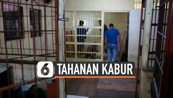 VIDEO: Jebol Atap Penjara Mapolsek, 4 Tahanan Kabur