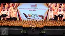Suasana Pelantikan Dewan Pimpinan Pusat Partai Hati Nurani Rakyat (Hanura) tahun 2016 - 2020 di Sentul International Convention Centre, Bogor, Rabu (22/02). (Liputan6.com/Johan Tallo)