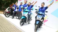 PT Yamaha Indonesia Motor Manufacturing Yamaha meluncurkan produk terbaru Mio S 125 Bluecore di kawasan Ancol, Jakarta Utara, Sabtu (14/10/2017). Herdi Muhardi