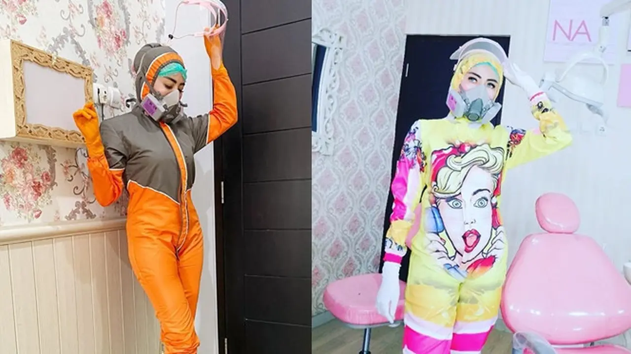Tetap Stylish, Ini 6 Gaya Dokter Nina Agustin saat Pakai APD yang Fashionable