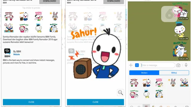 Stiker Ramadan BBM
