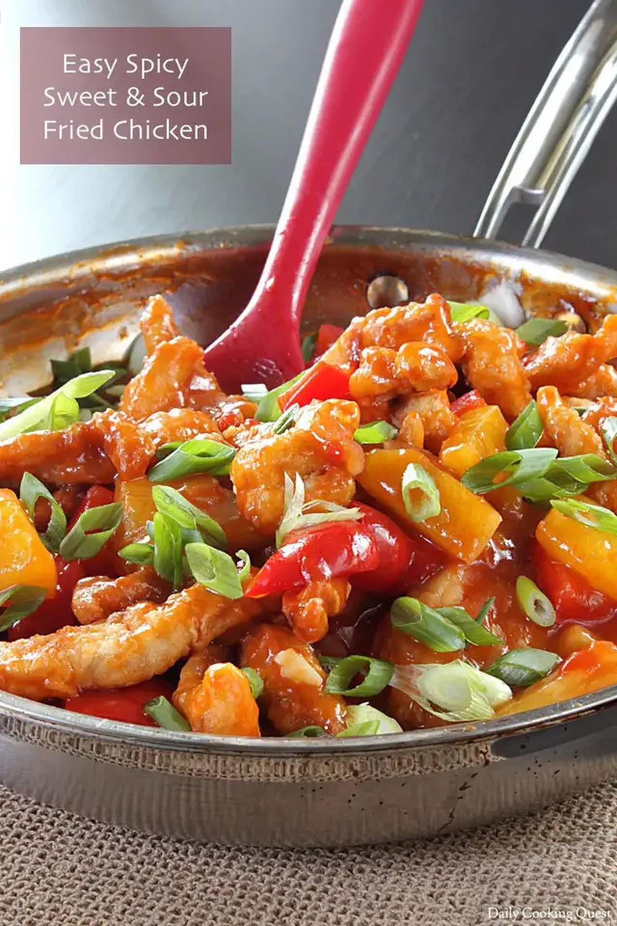 Resep Membuat Ayam Asam Manis Pedas, Lezat dan Mudah Dicoba di Rumah