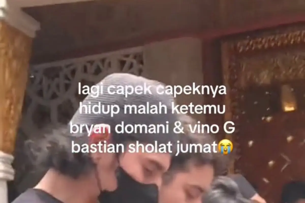 Potret Vino G Bastian, Bryan Domani, dan Indra Jegel (TikTok/@telurucul)