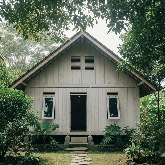 Model Rumah Kampung Tanpa Teras Lebar tapi Tetap Adem