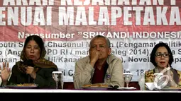 Pemilu 2014, menurut Chusnul, merupakan pemilu yang penuh rekayasa. Permasalahkan DPT tidak diselesaikan dengan baik. Buktinya, masih banyak ditemukan orang yang sudah wafat masih terdaftar dalam DPT, Jakarta, Senin (18/8/2014) (Liputan6.com/Johan Tallo)