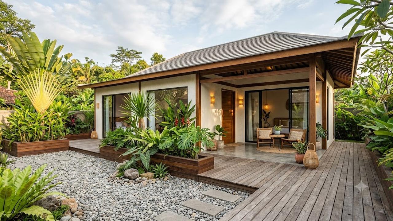 Ide Gravel Garden di Teras Rumah