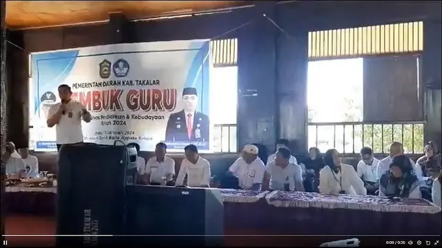 Video diduga Sekda Pemkab Takalar, Muhammad Hasbi kampanye dukung salah satu pasangan capres-cawapres. (Twitter/X @ARSIPAJA)