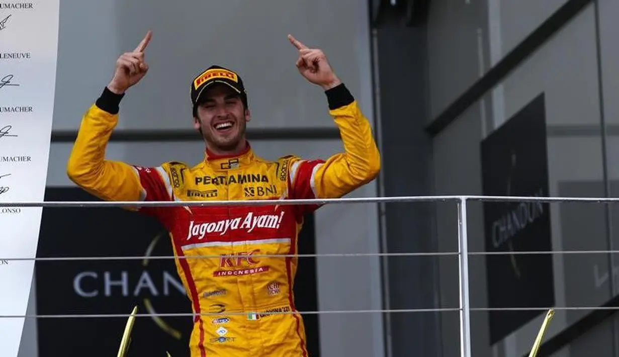Pebalap Prema Racing, Antonio Giovinazzi, merupakan rookie di GP2 2016. Namun sudah delapan kali merasakan podium pada balapan GP2 2016. Hebatnya lagi, lima di antaranya adalah podium juara. Giovinazzi mengincar kursi di Sauber (www.gp2series.com)
