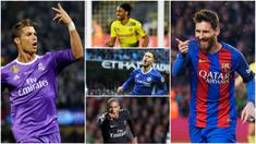 Berikut ini 10 pemain yang masuk nominasi penghargaan Ballon d'Or 2017. Diantaranya, Lionel Messi dan Cristiano Ronaldo. (Foto-foto Kolase AP, EPA dan AFP)