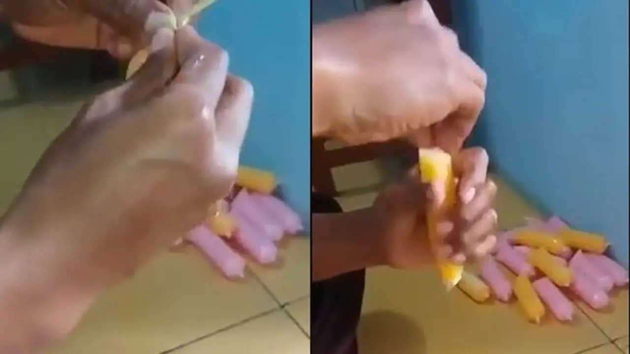 Video Viral Penjual Es Lilin Saat Menali Ini Banjir Pujian