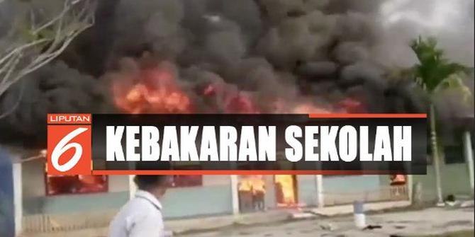 Siswa Iseng Bakar Sampah, Si Jago Merah Hanguskan Laboratorium Sekolah