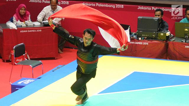 Aksi Komang Harik Adi Putra Rebut Emas ke-17 Indonesia di Asian Games 2018