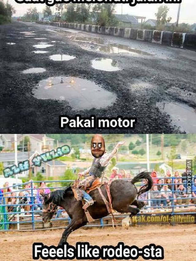 6 Meme Sindir Jalan Berlubang Ini Bikin Miris