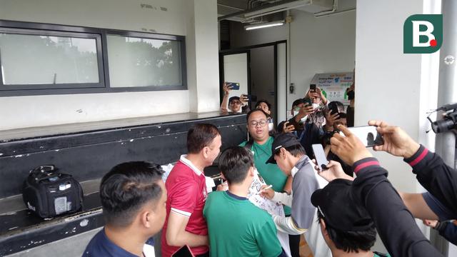 Ketua Umum PSSI, Mochamad Iriawan dan pelatih Timnas Indonesia U-20, Shin Tae-yong