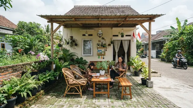 Area Lounge Multifungsi yang Bisa Berubah Menjadi Tempat Parkir Model Tata Letak Fleksibel