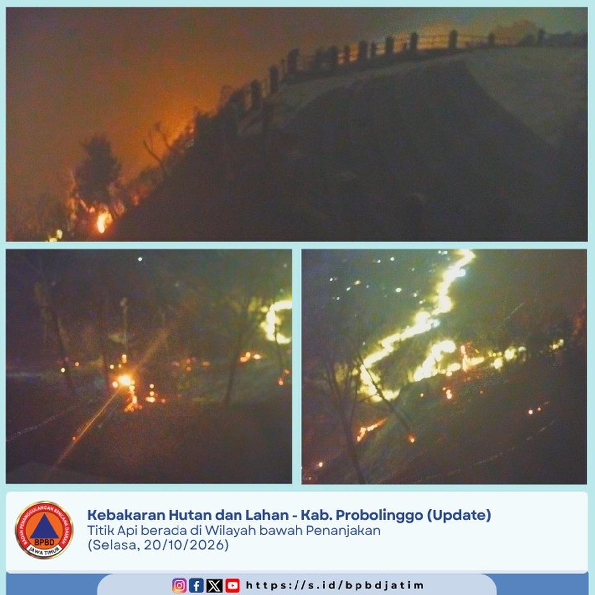 Kebakaran Hutan Arjuno-Welirang meluas.