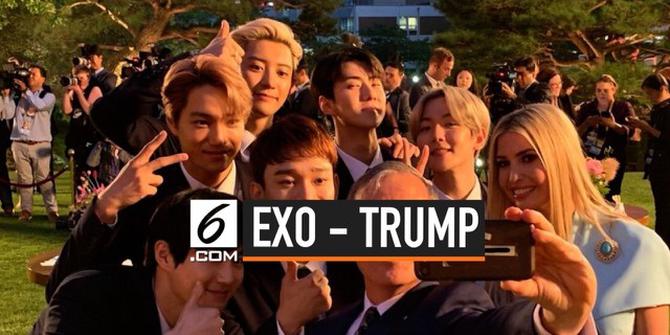 VIDEO: EXO Sambut Donald Trump di Seoul