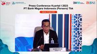 Direktur BNI, Ronny Venir dalam paparan publik, Selasa (18/4/2023). (Foto: tangkapan layar Pipit I.R)