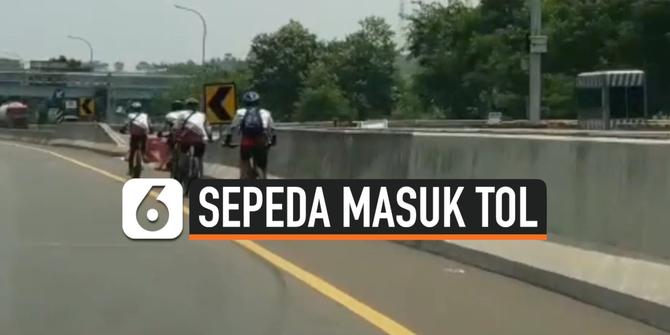 VIDEO: Masuk Tol Jagorawi, Pesepeda Mengaku Tidak Sadar Masuk Jalan Tol