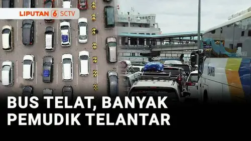 VIDEO: Bus Terjebak Macet, Pemudik di Stasiun Damri Tanjung Karang Menunggu Berjam-Jam