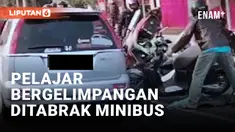 Sejumlah Pelajar Terkapar dalam Kecelakaan Dua Mobil dan Enam Motor di Mendut Magelang