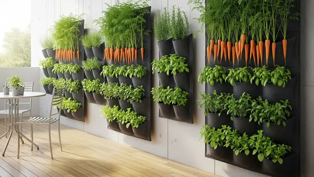 Ide Kebun Wortel Gantung di Teras Rumah Minimalis (Image by Gemini AI)
