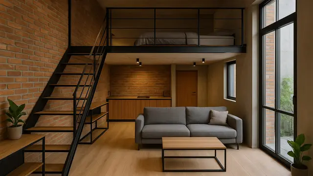 Rumah 5x7 Industrial Minimalis (Foto: ChatGPT)